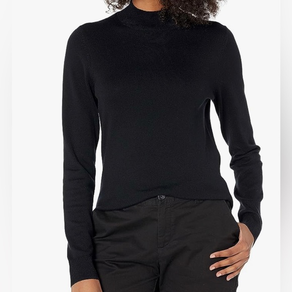 NWT Amazon Essentials Women's Lightweight Mockneck Sweater - Picture 1 of 11